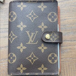 Louis Vuitton Brown Monogram Agenda Cover PM size